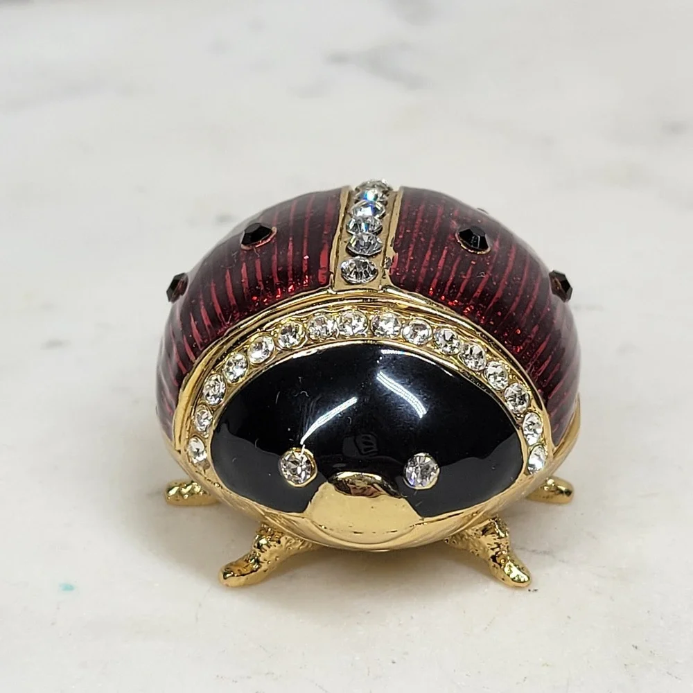 Kingspoint Designs Ladybug Enamel Trinket Box 2